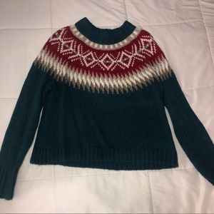thick cropped sweater